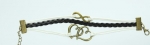 Multi-strand Cord Bracelet, Men, Womens, Boys or Girls Bracelet. 3pc Bronze Heart & Infinty Charms with White & Black Cords