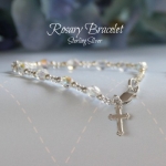 Childrens Girls Jewelry Crystal Ab Sterling Silver Child 6 Bracelet. Sterling Silver and Crystal Ab Beautiful Infant Rosary Bracelet 6 a Beautiful Timeless Gift. Shipped Carded