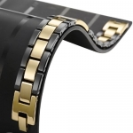 Dazzling Tungsten Desert Gold Black Men's Link Bracelet Jewelry