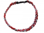 Titanium Tornado 3 Rope Necklace Baseball / Softball RED & GRAY / GREY (18 Inches) *2012-2013 Style*