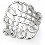 925 Sterling Silver CELTIC WEAVE Ring Size 7.5