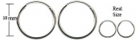 Silver Hoop earrings by GlitZ JewelZ © - 3/4' (18MM) - Silver Earrings - Unisex - Mens hoops - Sterling silver