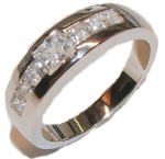 Edwin Earls Men's Wedding Engagement Ring Sterling Silver Rhodium (9)