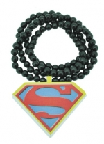 Superman Pendant Good Wood Quality LMFAO Maple Replica Necklace, Hip Hop Necklace