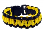 Yellow and Black Survival Bracelet, Paracord Bracelet, Para-cord Bracelet, 7 Inches, #9