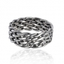 Chuvora .925 Sterling Silver 8 mm Wide Braided Tribal Celtic Knot Band for Men - Nickle Free - Size 12
