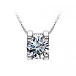 Fineplus S925 Sterling Silver Inlaid Cubic Zirconia Necklaces For Women