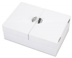 Umbra Repose Wood Four-Compartment Storage Box, White