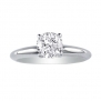 3/4ct Round Diamond Solitaire Engagement Ring in 14K White Gold (Sizes 4-9.5), Size 9 With Free Blitz Jewelry Cleaner