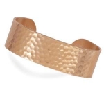 19mm Hammered Solid Copper Cuff Bracelet