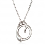 Satya Jewelry Snake Infinity Necklace - Silver