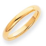 10K Yellow Gold Men's & Ladies 3MM Comfort Fit Wedding Band Size 7