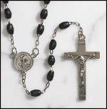 St. Benedict Devotional Rosary, Black Bead, Great for Men or Boys. In Addition to the Unconditional Indulgence, a Partial Indulgence Is Given to Anyone Who Will Wear, Kiss or Hold the Medal Between the Hands with Veneration. Over the Years, Many Miracle
