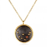 Satya Jewelry Zodiac Necklace (Capricorn - Garnet)