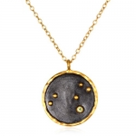 Satya Jewelry Zodiac Necklace (Leo - Peridot)