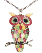 Fashion Cute Expression Owl Pendant Series Necklace (Model: Xl010050)