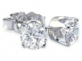 1/3ct Round Diamond Stud Earrings in 14k White Gold