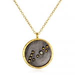Satya Jewelry Zodiac Necklace (Pisces - Aquamarine)