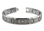 Tioneer Tungsten 0.03ctw Diamond Bracelet 8