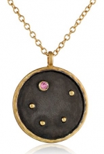 Satya Jewelry Zodiac Tourmaline Libra Constellation Pendant Necklace