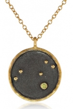 Satya Jewelry Zodiac Peridot Leo Constellation Pendant Necklace