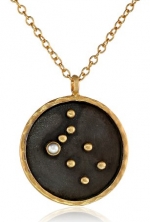 Satya Jewelry Zodiac Freshwater Pearl Gemini Constellation Pendant Necklace