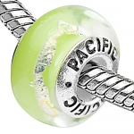 925 Sterling Silver Murano Style Glass Bead - Allure (Pandora and Chamilia Compatible)