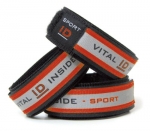 Sports Vital / Sports ID Adjustable Bracelet ~Personal ID ~ Red