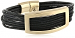 Kenneth Cole New York Beaded Bracelets Rectangle Black Multi-Row Bracelet