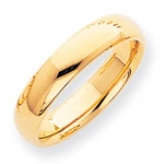 10K Yellow Gold Men's & Ladies 5MM Comfort Fit Wedding Band Size 8.5