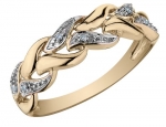 Diamond Ring in 10K Yellow Gold, Size 5.5