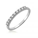 10k White Gold Wedding Diamond Band Ring (HI, I, 0.27 carat)