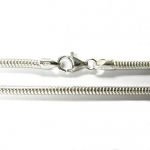 .925 Sterling Silver 8 3mm Snake Cable Bracelet For European Bead Charms