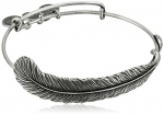 Alex and Ani Earth Sultry Plume Feather Bangle Bracelet, 7.75