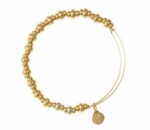 Alex and Ani Nile Beaded Bangle Yellow Gold, BBEB16YG