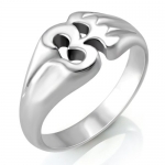 925 Sterling Silver Yoga, Aum, Om, Ohm, Sanskrit India Symbol Ring, Men Women Jewelry Size 9
