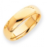 10K Yellow Gold Men's & Ladies 6MM Comfort Fit Wedding Band Size 6.5
