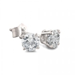 14K White Gold Diamond Stud Earrings (1/2 ctw.) As seen on Dr. Phil