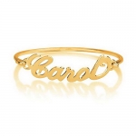 Name Bracelet Gold Personalized Name Bangle Bracelet (5.5 Inches)