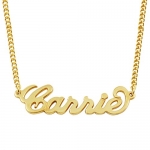 Any Personalized Name Necklace 18k Gold over Brass Custom Made Any Name (20 Inches)