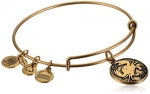 Alex and Ani Cancer II Expandable Rafaelian Gold Finish Wire Bangle Bracelet, 7.25