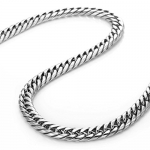 Stunning Mens Stainless Steel Silver Necklace Link Chain
