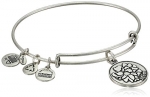 Alex and Ani Because I Love You Mom Rafaelian Silver Finish Expandable Bangle Bracelet