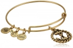 Alex and Ani Bangle Bar Nautical Rafaelian Gold Finish Expandable Bracelet, 7.75