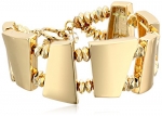 Kenneth Cole New York Gold-Tone Geometric Toggle Bracelet