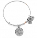 Disney Parks Alex and Ani Anna Elsa Frozen Silver Bracelet Charm New