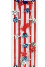 D.M. Merchandising Flashing Necklace Patriotic Blue & White, Red