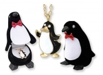Penguin Necklace in Velour Penguin Gift Box