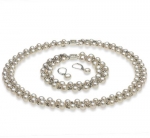 PearlsOnly Weave White 6.0-6.5mm A Freshwater Cultured Pearl Set