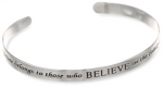 Sterling Silver The Future Belongs To Those Who Believe In The Beauty Of Their Dreams Cuff Bracelet